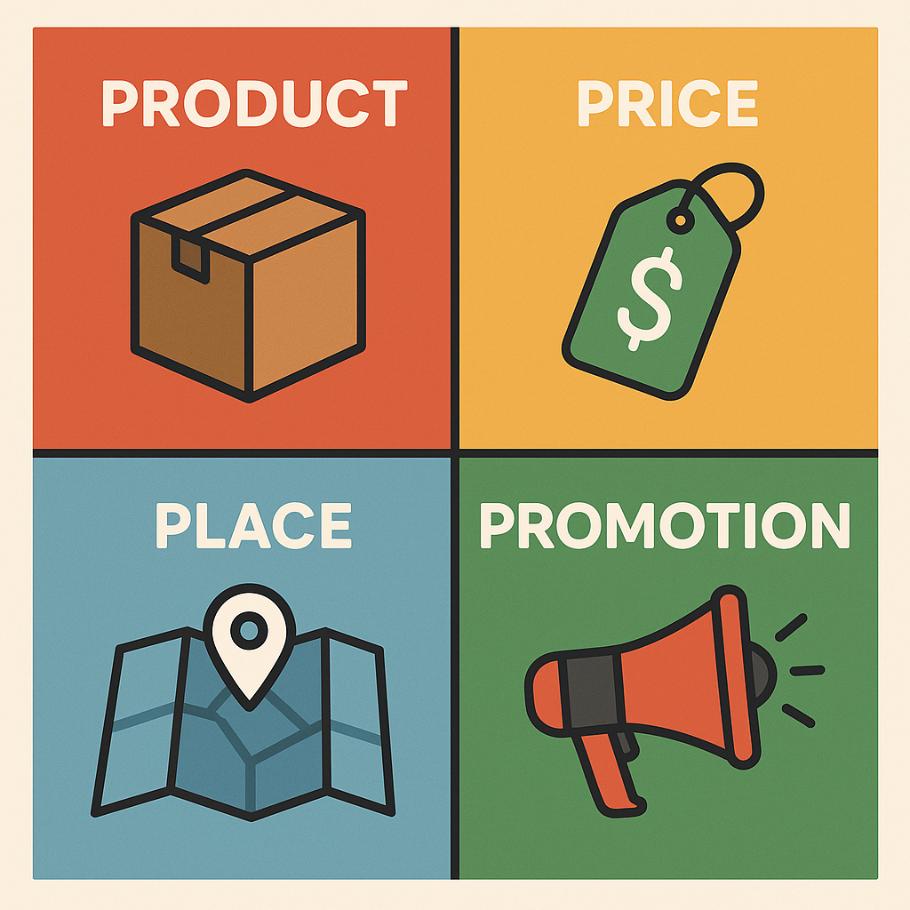 Le mix marketing (4P/7P) appliqué à la force de vente
