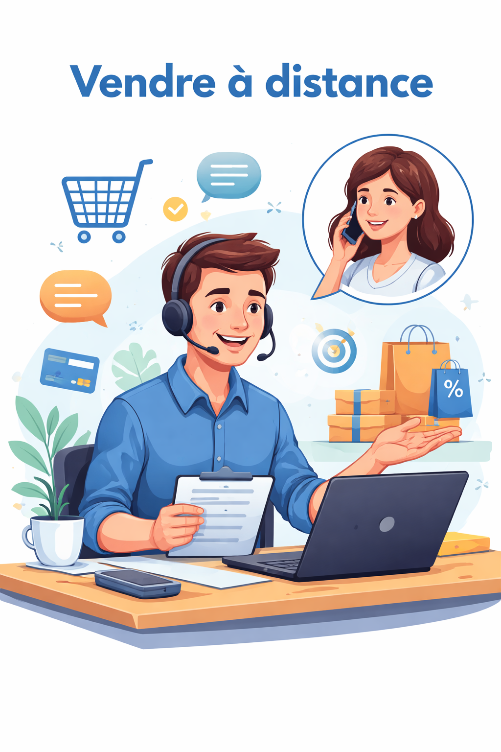 Vendre à distance et campagnes de prospections téléphoniques