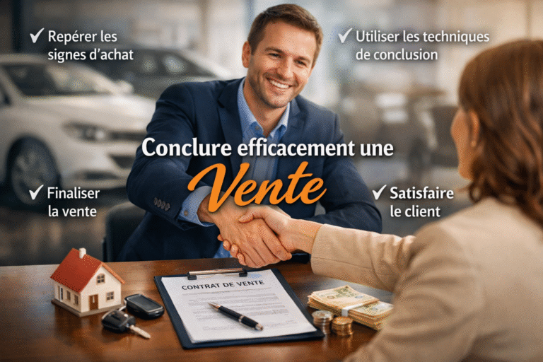Maîtriser la conclusion de la vente : convaincre, finaliser et fidéliser