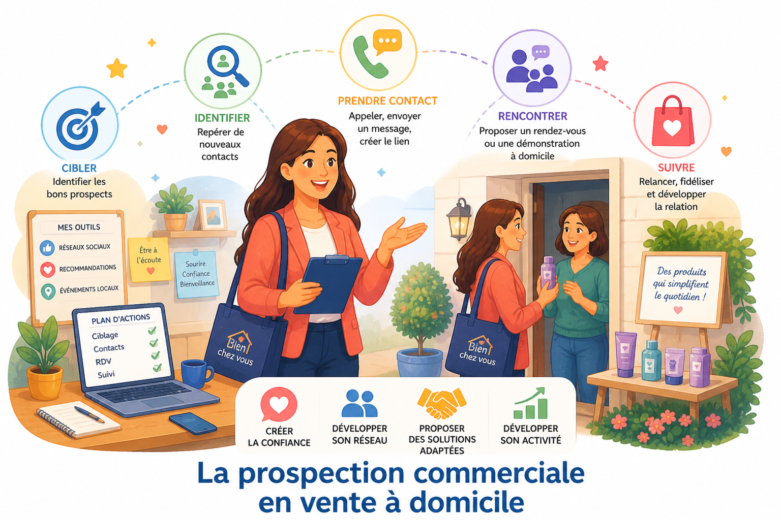 La prospection commerciale en vente à domicile